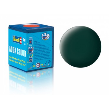 TINTA ACRÍLICA AQUA COLOR SOLÚVEL EM ÁGUA PRETO ESVERDEADO FOSCO 18ML 40 REVELL REV 36140